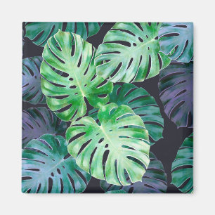 Tropical Monstera Leaves Magnet