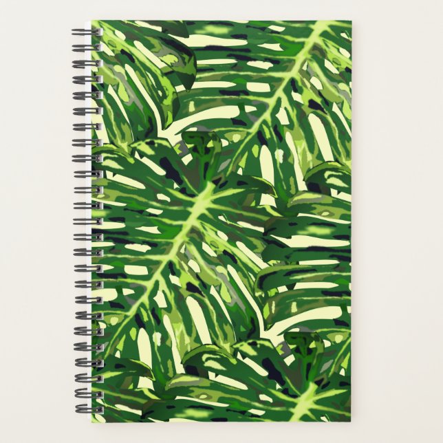 Tropical Monstera Leaves - Planner (Front)