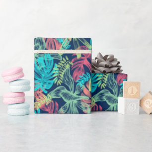 Tropical Monstera leaves Wrapping Paper