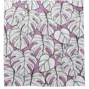 Tropical Monstera Plant Repeat Pattern