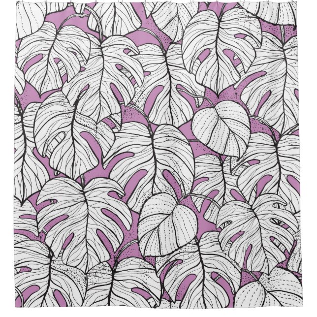 Tropical Monstera Plant Repeat Pattern (Front)