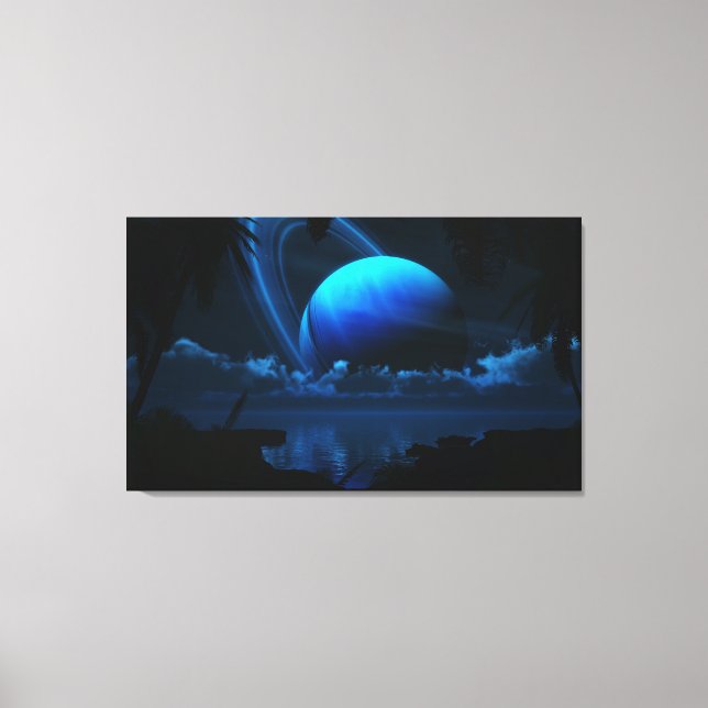 Tropical Moon Canvas Print (Front)