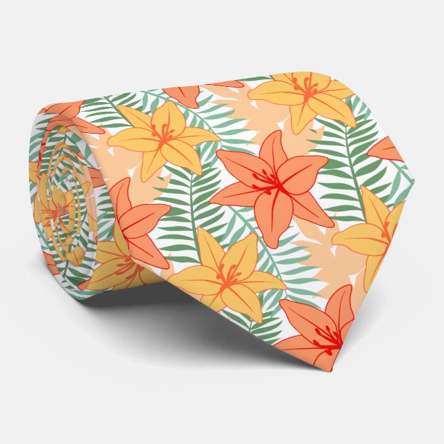 Tropical Neck Tie (Rolled)