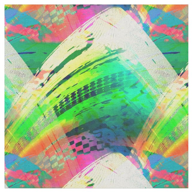 Tropical Neon Fabric (Close Up)