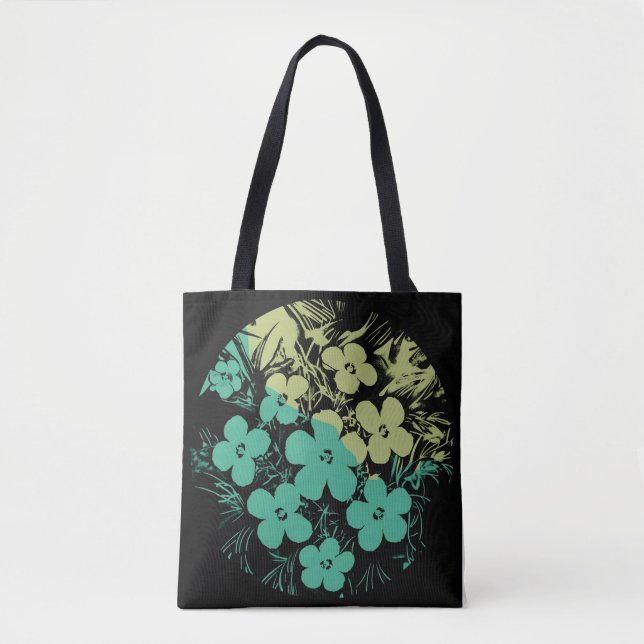 Tropical Night Bloom Tote Bag (Front)