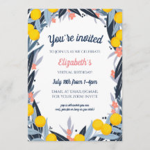 Tropical Notes Virtual Birthday Party