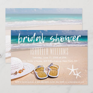 Tropical Ocean Beach Bridal Shower Invitation