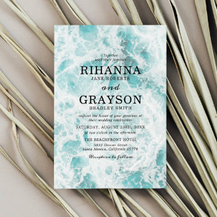 Tropical Ocean Destination Wedding Invitation