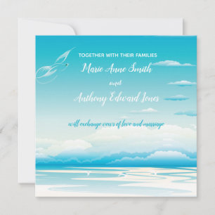 TROPICAL OCEAN DREAMS Wedding Invitation