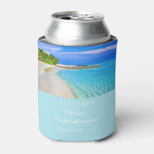 Tropical Ocean I Do Crew Bachelorette Party  Can Cooler