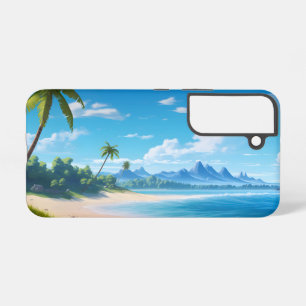 Tropical Ocean Island Sandy Beach Shore  Samsung Galaxy Case