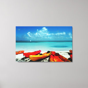 Tropical Ocean Kayak Canvas