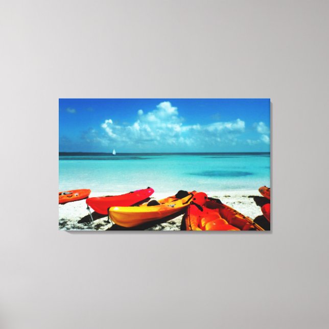 Tropical Ocean Kayak Canvas (Front)