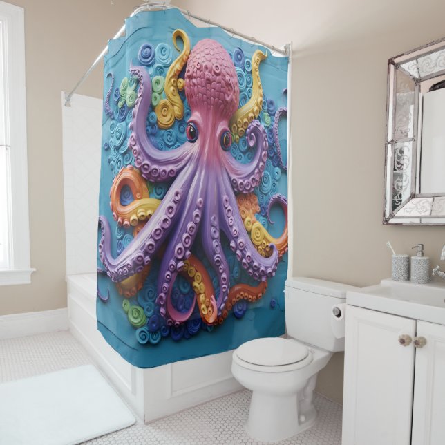 Tropical OCTOPUS Seaside Ocean Beach (In Situ)