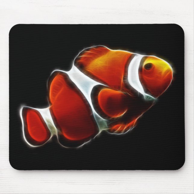 Tropical Orange Clownfish Clown Fish Mouse Pad (Front)