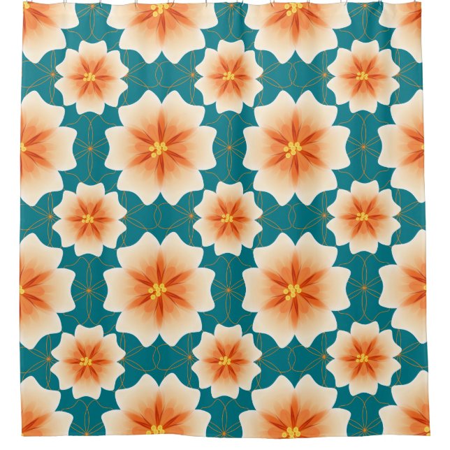 Tropical Orange Flowers Custom Background (Front)