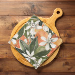 Tropical Orange & Flowers Watercolor Pattern Kitchen Towel<br><div class="desc">Tropical Orange & Flowers Watercolor Pattern</div>