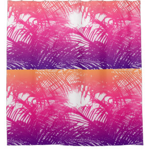 Tropical Orange, Pink, & Purple Palm Fronds