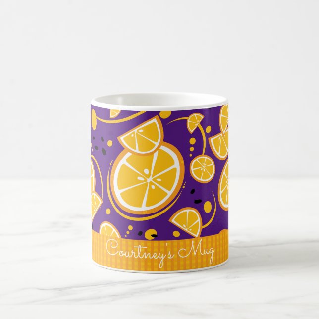 Tropical Orange Slices Wedges Citrus Summer Fruit Coffee Mug (Center)