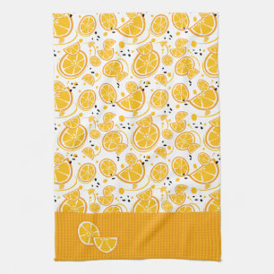 Tropical Orange Slices Wedges Citrus Summer Fruit Kitchen Towel