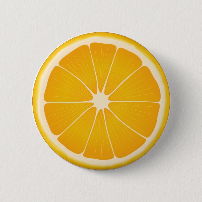 Tropical Orange Taste of Sunshine 2 Inch Round Button (Front)