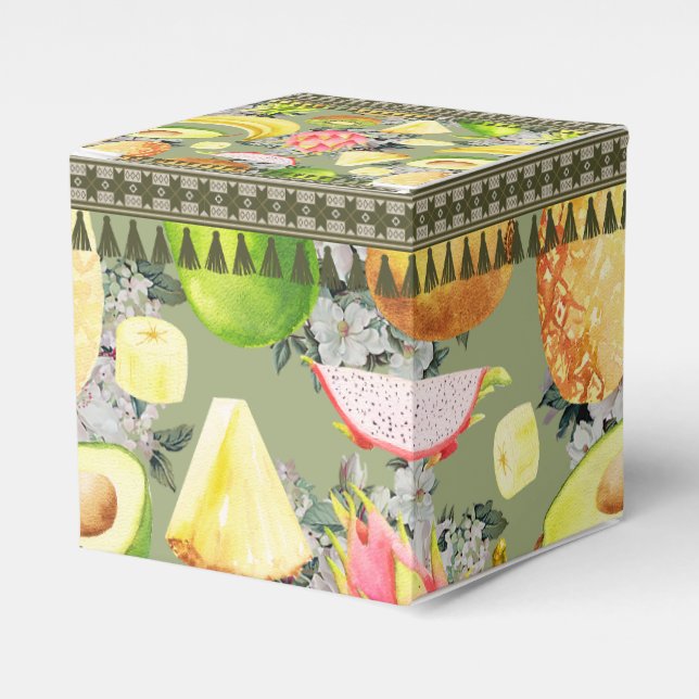 Tropical Orchard Favor Box (Front Side)