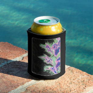 'Tropical Orchid' Painting on a  Can Cooler