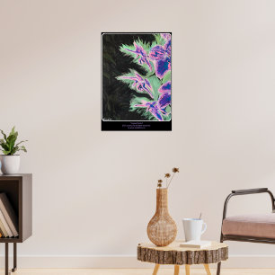 'Tropical Orchid' Painting on a Poster