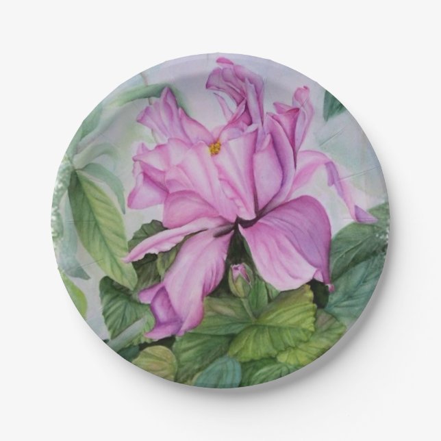TROPICAL ORCHID PAPER PLATE (Front)