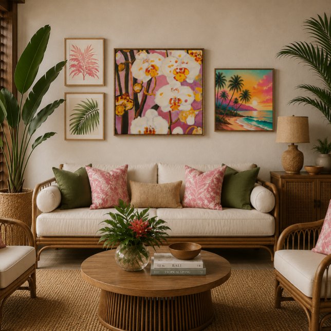 Tropical Orchid study #2 watercolor Canvas Print (Creator Uploaded)