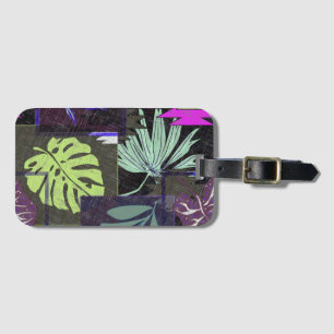 Tropical ornament. luggage tag