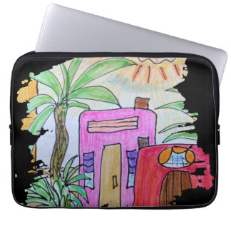 Tropical Paint Stroke Laptop Sleeve