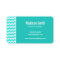 Tropical Palm; Aqua Colour Chevron