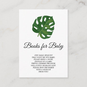 Tropical Palm Books for Baby Card