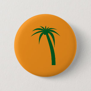 Tropical Palm Buttons – Island Silhouette Patches