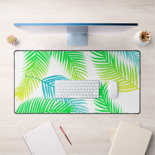 Tropical Palm Feuilles de bureau Mat - Pad vert mo