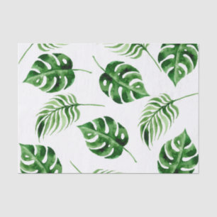 Tropical Palm Leaf Destination Wedding Tissue Paper