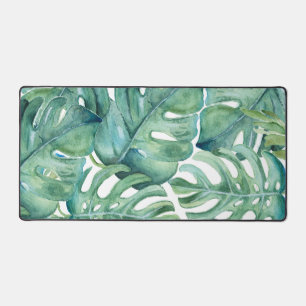 Tropical Palm Leaf Greenery Cute Desk Mat