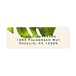 Tropical Palm Leaf Summer Elegant Modern Wedding
