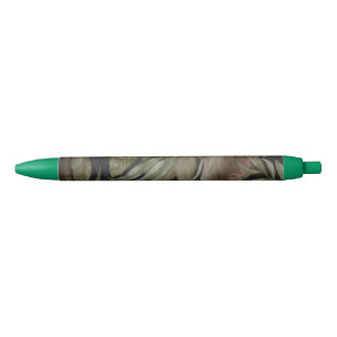 TROPICAL PALM LEAVES BLACK INK PEN
