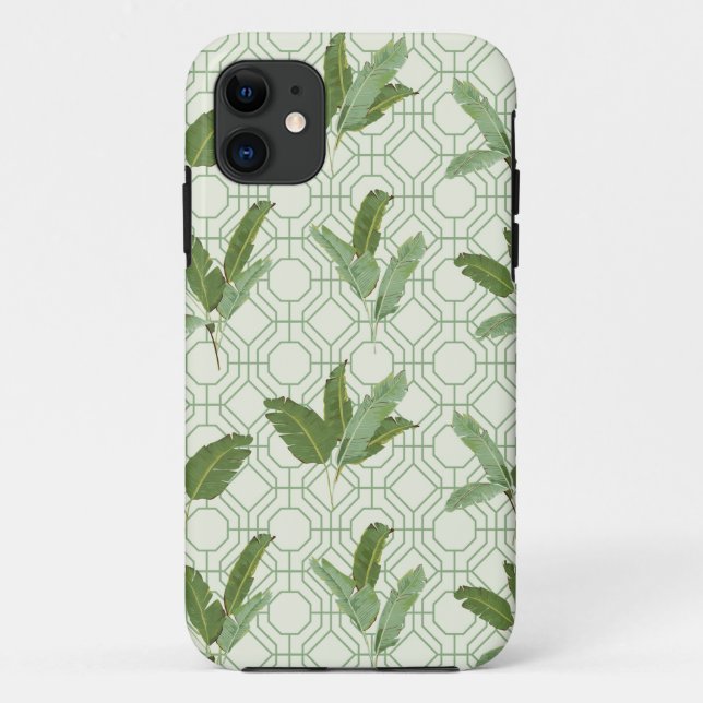 Tropical Palm Leaves Case-Mate iPhone Case (Back)