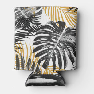 Tropical Palm Leaves: Chic Floral Can Cooler