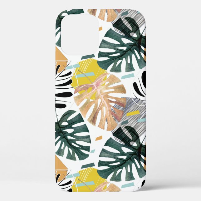 Tropical palm leaves: decorative elements. Case-Mate iPhone case (Back)