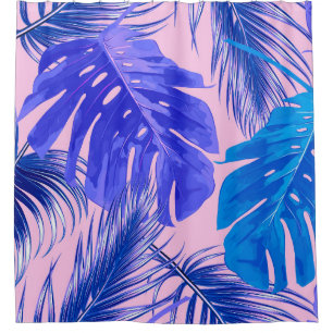 Tropical palm leaves, jungle leaves seamless flora