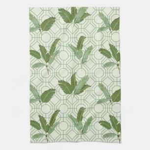 Tropical Palm Leaves Kitchen Towel