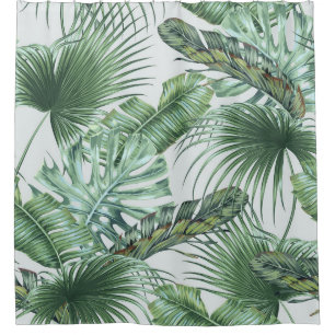 Tropical palm leaves, monstera, banana leaf, jungl