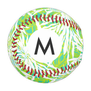 Tropical Palm Leaves Pattern Baseball