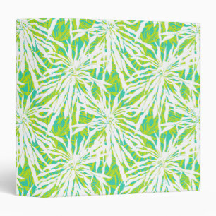 Tropical Palm Leaves Pattern Binder
