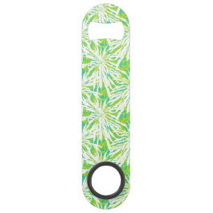 Tropical Palm Leaves Pattern Speed Bottle Opener
