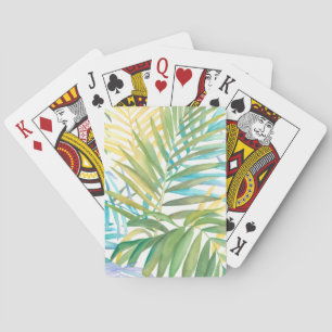 Tropical Palm Leaves Playing Cards